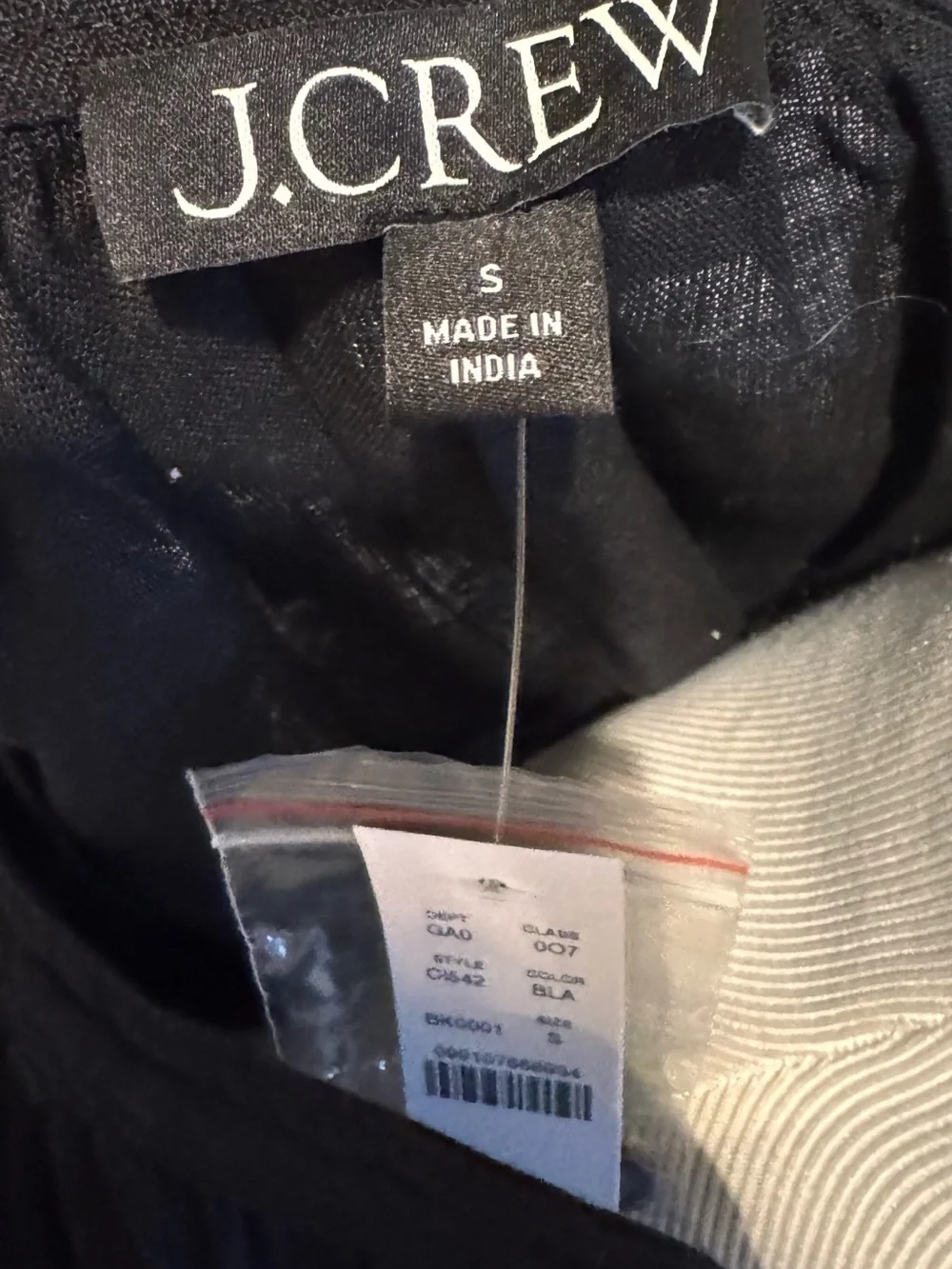 J.Crew Black Linen Shirt Small, NWT